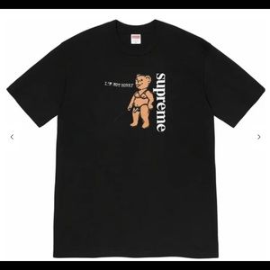 Supreme Black SS 21 collection I’m not sorry tee